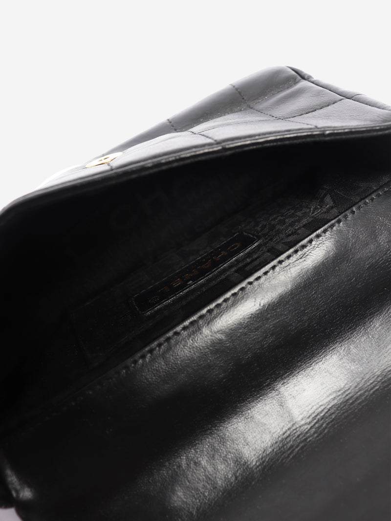 Chanel black lambskin Chocolate Bar mini flap bag - view 9