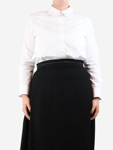 Carven White cotton shirt - size UK 14