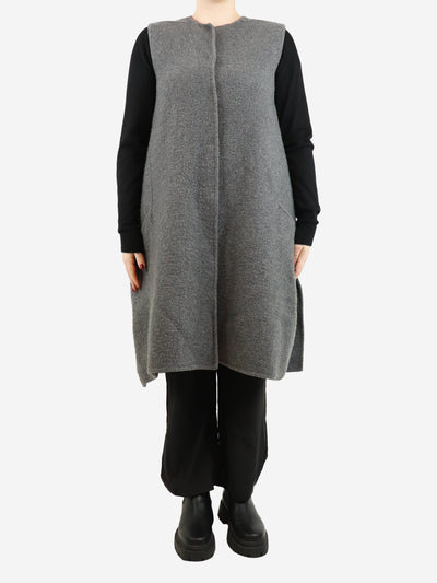 Grey sleeveless cashmere coat - size UK 14 Coats & Jackets Celine 