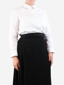 Carven White cotton shirt - size UK 14