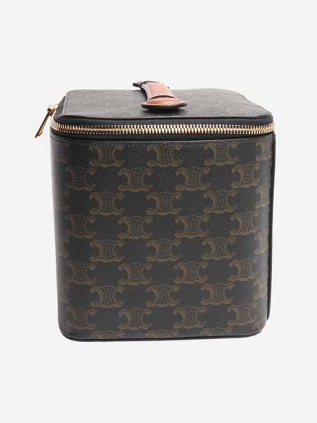 Brown square vanity case alternate image
