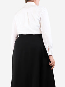 Carven White cotton shirt - size UK 14