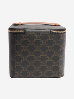 Brown square vanity case Top Handle Bags Celine 