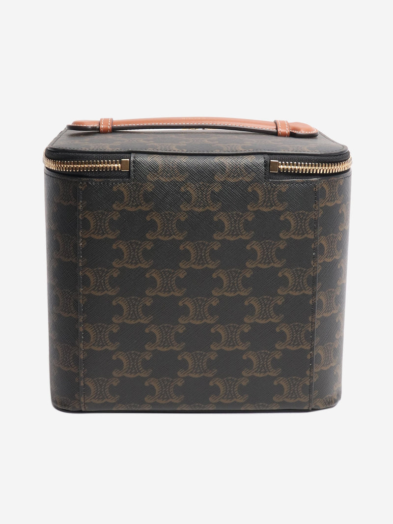 Brown square vanity case Top Handle Bags Celine 