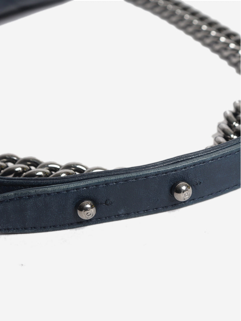 Navy 2012 east west boy bag Cross-body Bags Chanel 
