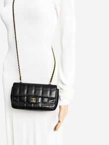 Chanel black lambskin Chocolate Bar mini flap bag - view 2