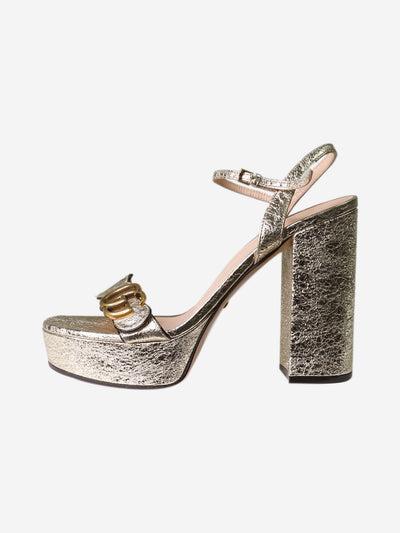 Gold metallic platform heels - size EU 38.5 (UK 5.5) Heels Gucci 