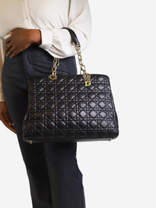 Christian Dior Black Lady Dior leather shoulder bag