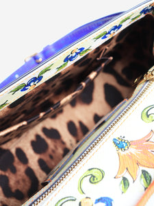 Dolce & Gabbana Multicolour Maiolica and leopard Sicily shoulder bag