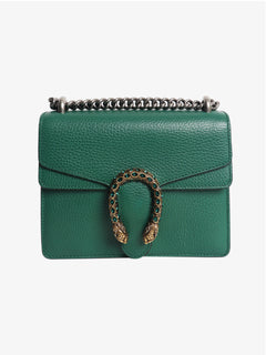 Green Dionysus leather shoulder bag