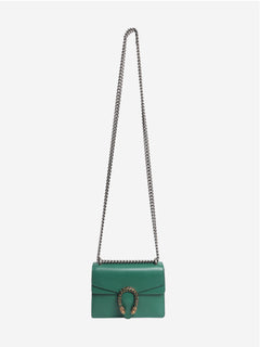 Green Dionysus leather shoulder bag