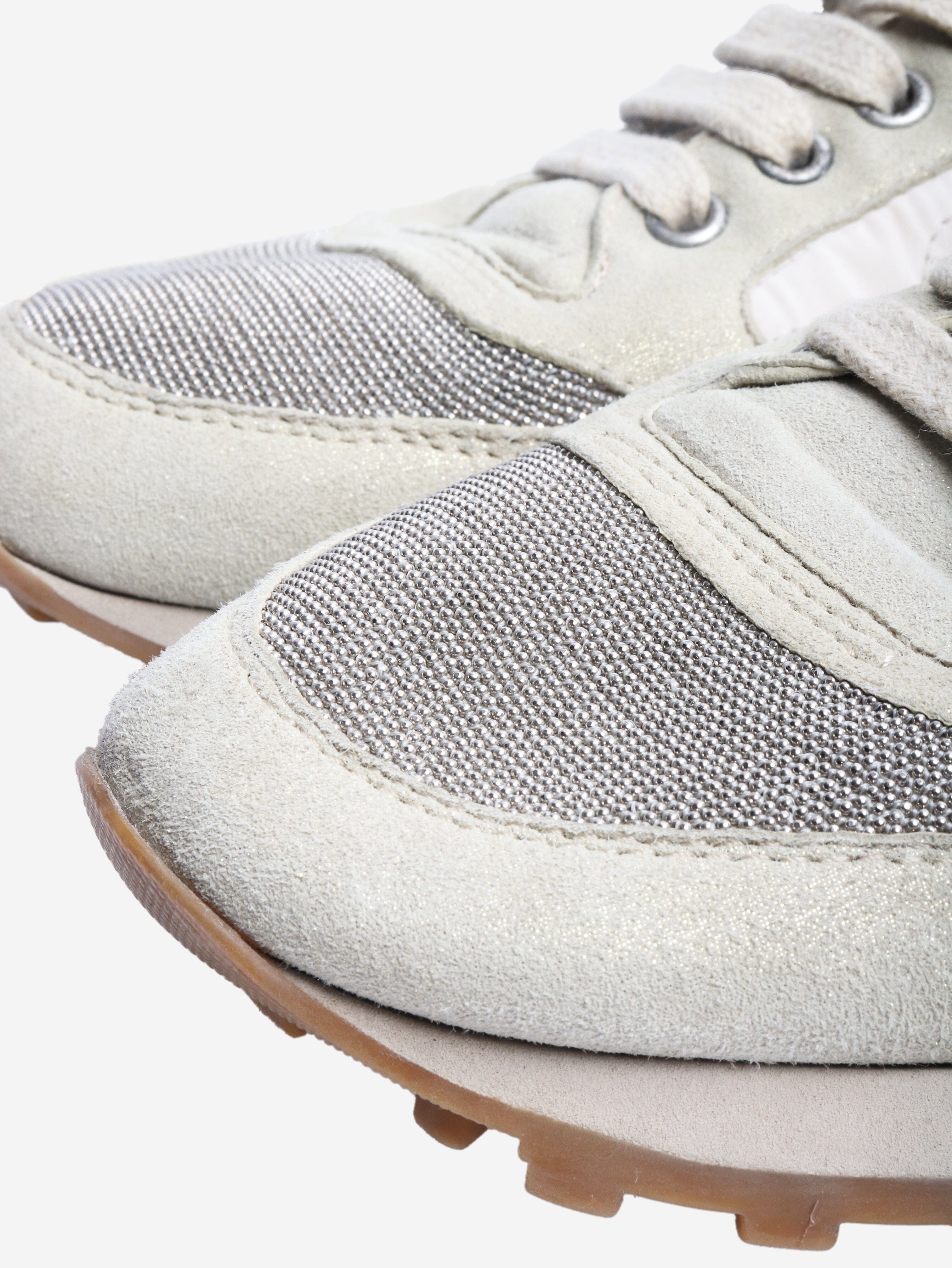 Multicolour monili patch sneakers - size EU 38 Trainers Brunello Cucinelli 