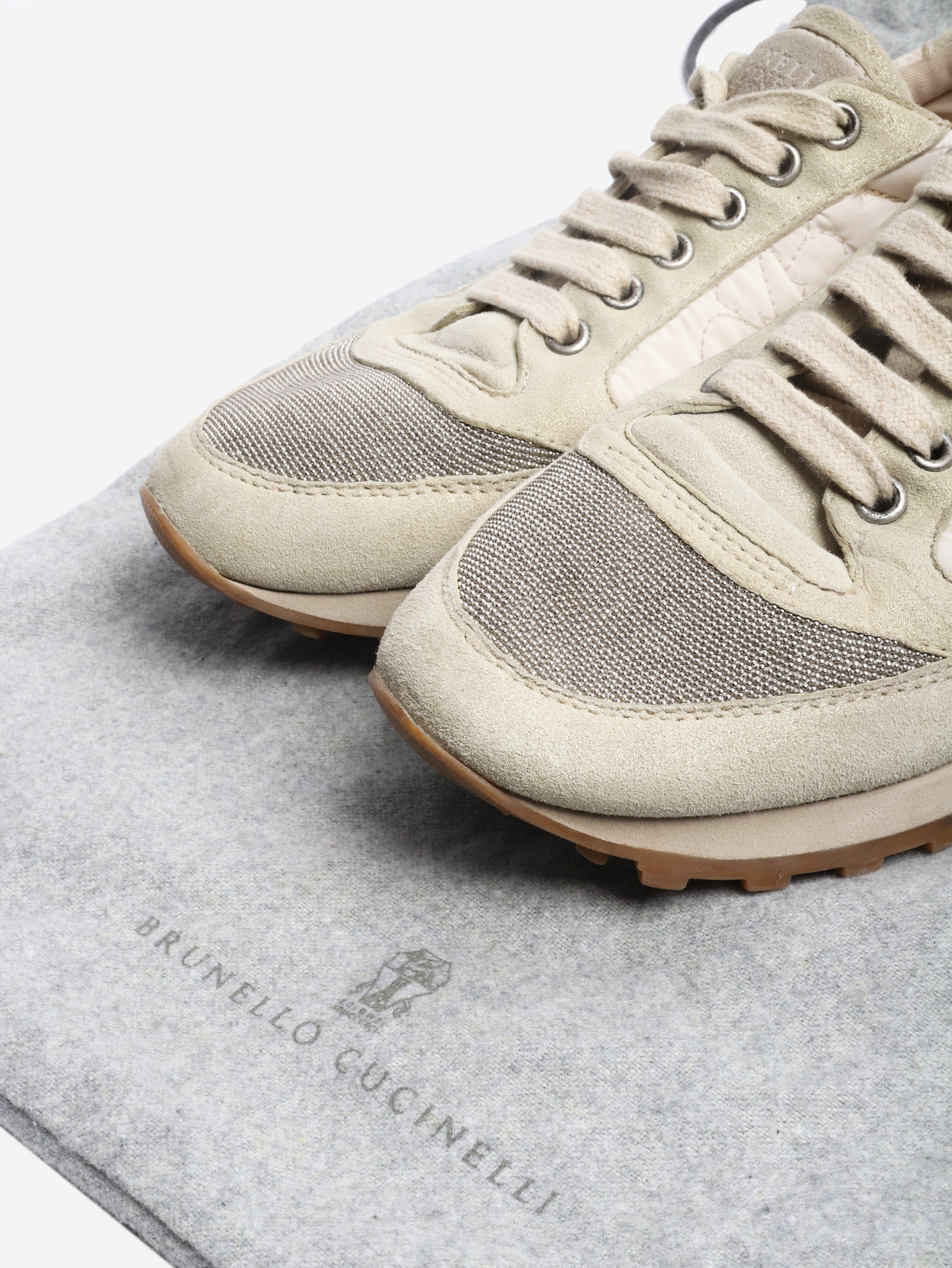 Multicolour monili patch sneakers - size EU 38 Trainers Brunello Cucinelli 