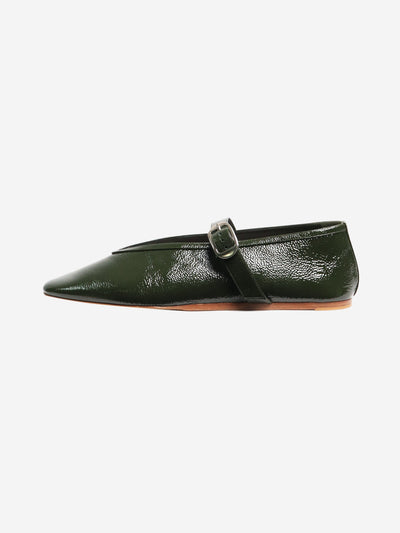 Dark green patent Stella flats - size EU 41 (UK 8) Flat Shoes Le Monde Beryl 