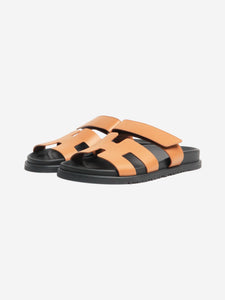 Hermes Naturel Chypre leather sandals - size EU 39