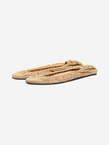 Isabel Marant Gold Belna braided ballet flats - size EU 39