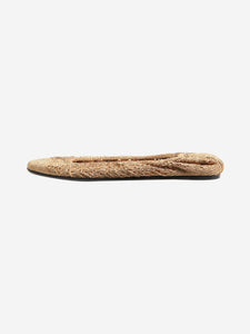 Isabel Marant Gold Belna braided ballet flats - size EU 39