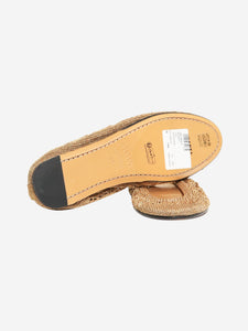 Isabel Marant Gold Belna braided ballet flats - size EU 39
