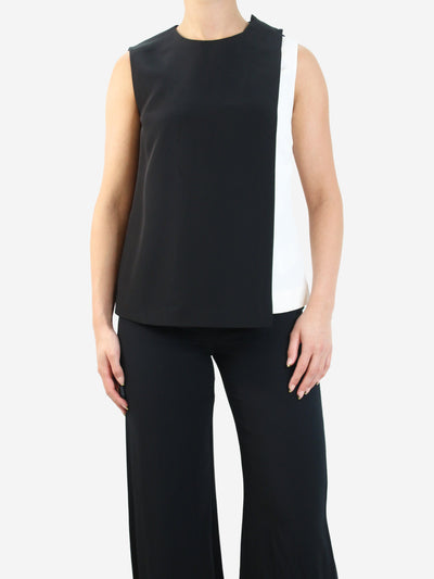 Black and white sleeveless two-tone top - size UK 10 Tops Fendi 