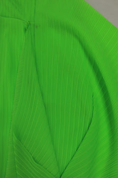 Green pleated dress - size UK 6