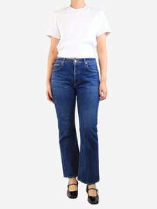 Tu Es Mon Tresor Blue mid-rise slim-fit jeans - size UK 10