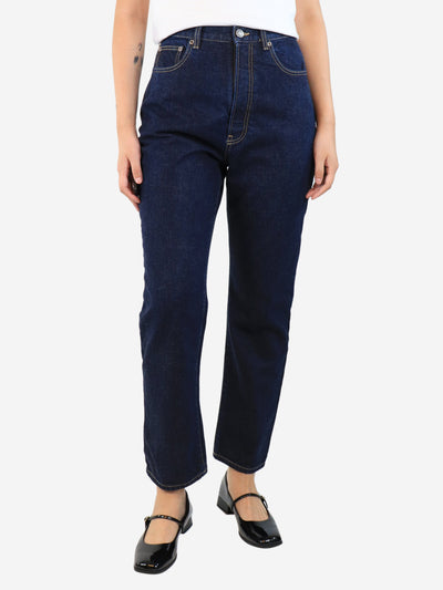 Blue dark-wash relaxed-fit jeans - size UK 10 Trousers Alaia 