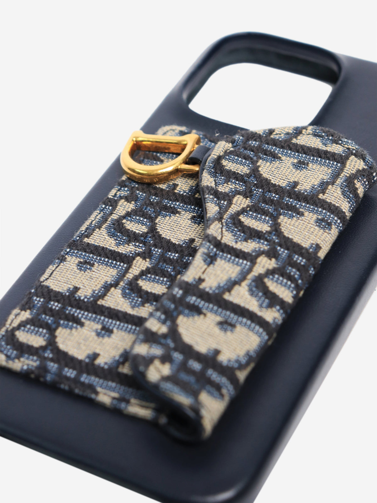 Blue oblique phone case Wallets, Purses & Small Leather Goods Christian Dior 
