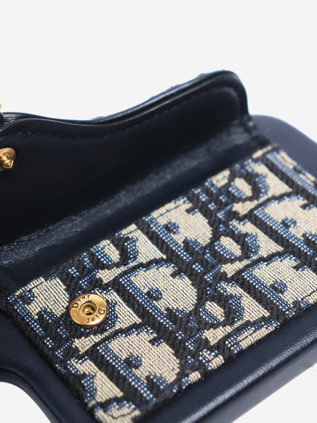 Blue oblique phone case Wallets, Purses & Small Leather Goods Christian Dior 