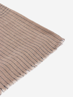 Neutral cashmere grid-check scarf Scarves Aime 