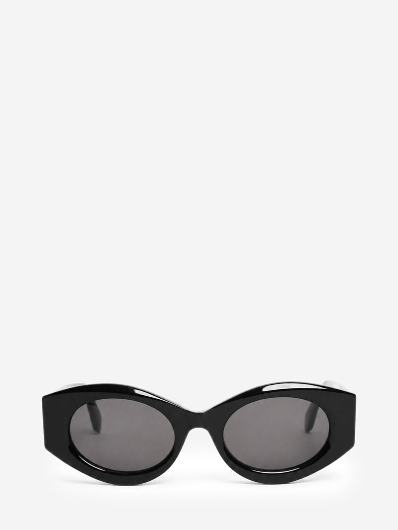 Black acetate oval sunglasses Sunglasses Alaia 