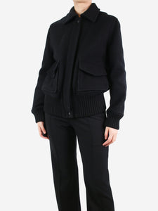Bamford Black wool jacket - size UK 14