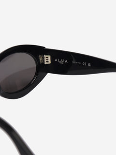 Black acetate oval sunglasses Sunglasses Alaia 