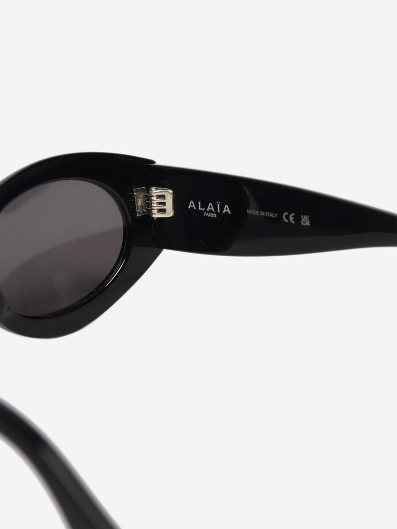 Black acetate oval sunglasses Sunglasses Alaia 