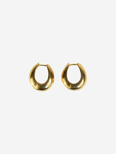 Gold Ice hoop earrings Earrings Tom Wood 