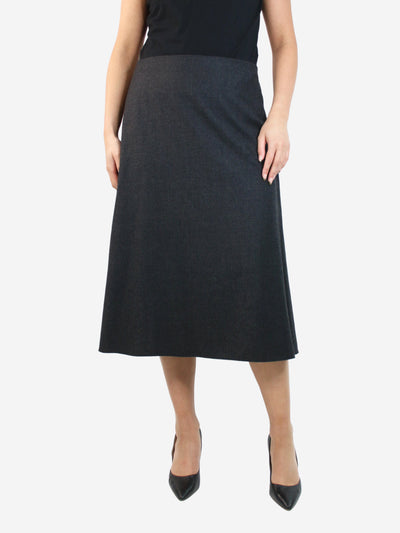 Dark grey wool A-line skirt - size US 10 Skirts The Row 