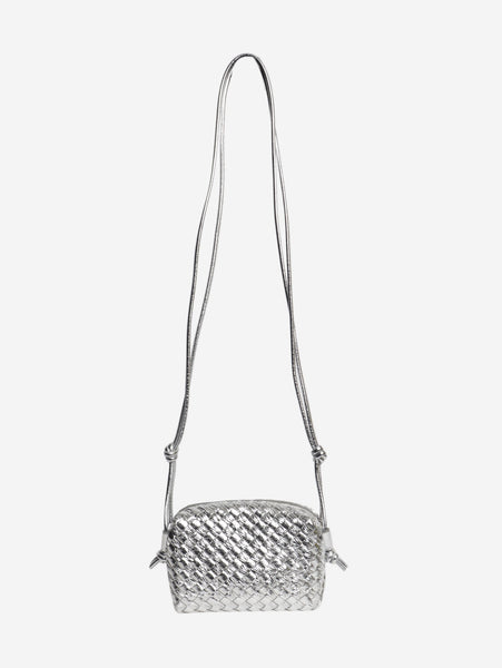 Silver mini Intrecciato loop bag alternate image