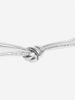 Silver mini Intrecciato loop bag