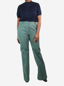 Joseph Green pleated flared trousers - size FR 44