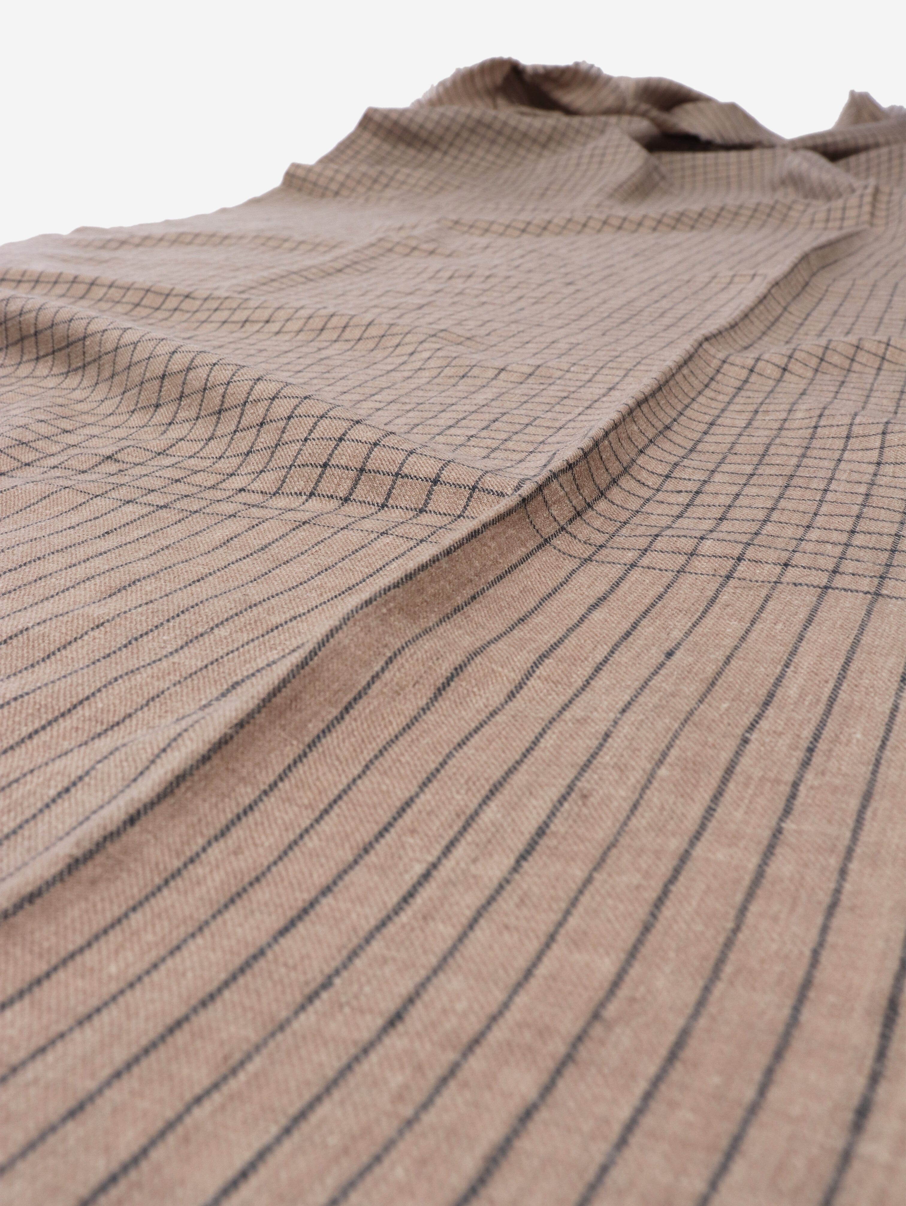 Neutral cashmere grid-check scarf Scarves Aime 
