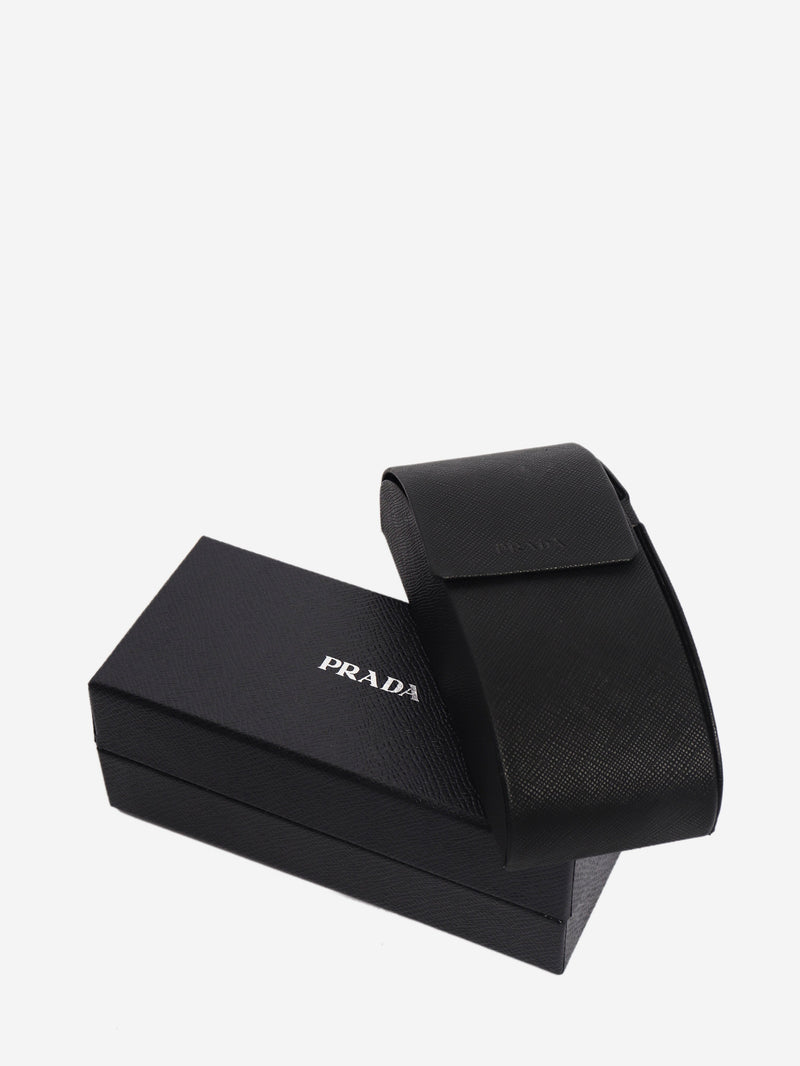 Black acetate cat-eye sunglasses Sunglasses Prada 