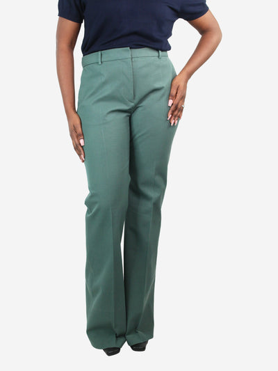 Green pleated flared trousers - size FR 44 Trousers Joseph 