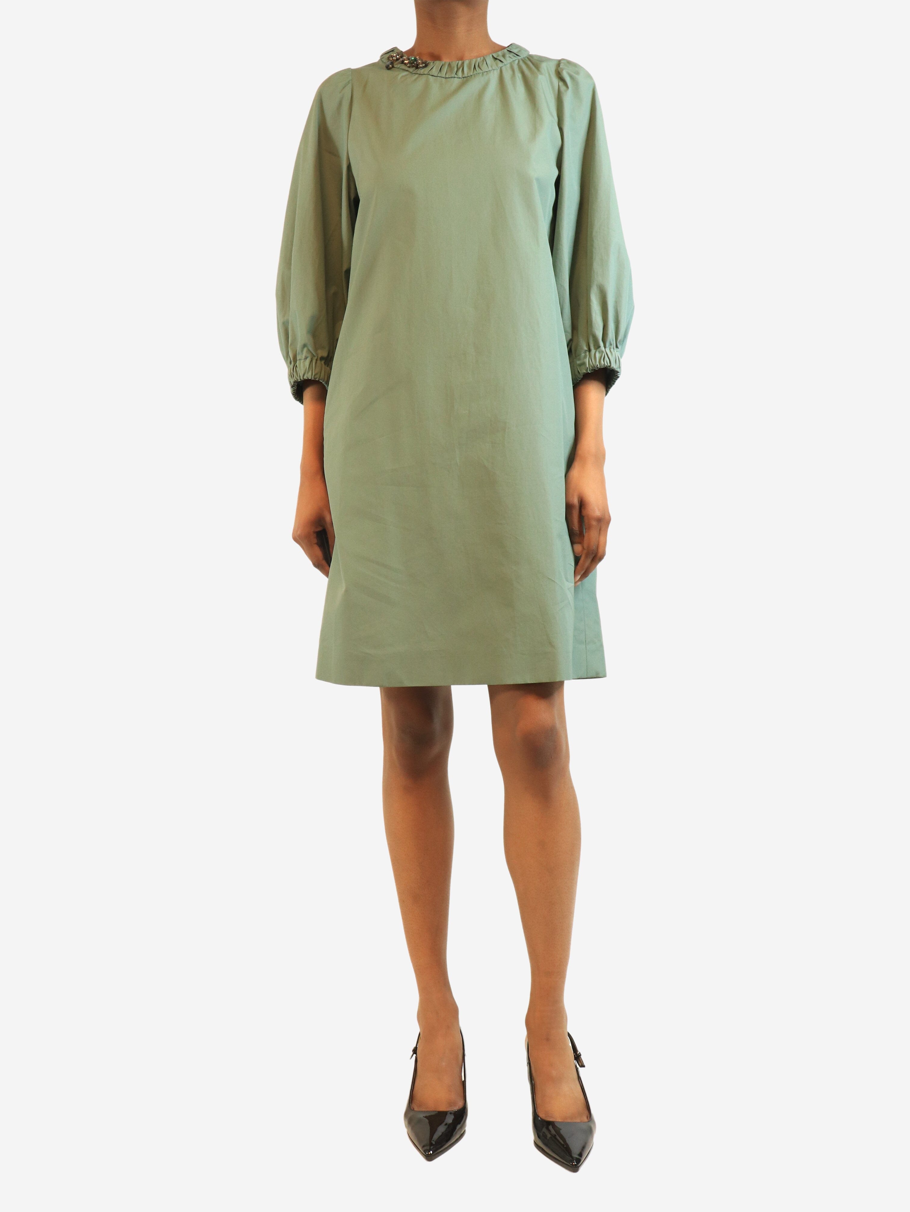 Blue bejewelled mini dress - size UK 8 Dresses 'S Max Mara 