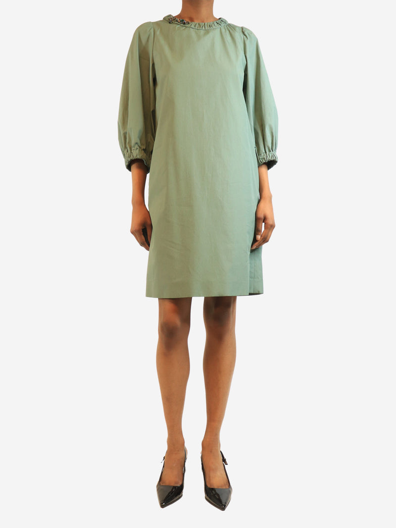 Blue bejewelled mini dress - size UK 8 Dresses 'S Max Mara 