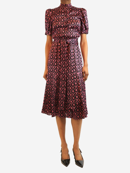 Black and pink maxi dress - size UK 12 product image