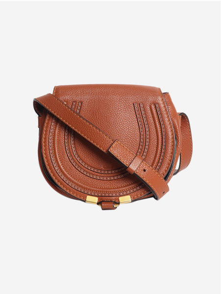 Brown mini Marcie saddle bag product image