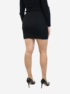 Chloe Black mini wool skirt - size UK 8