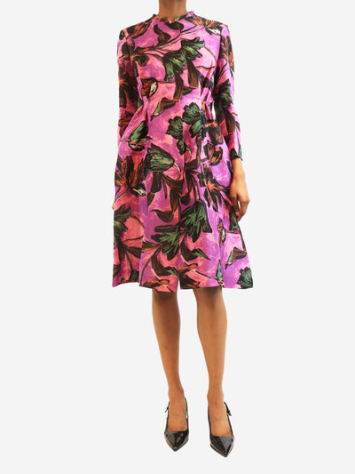 Purple printed midi dress - size UK 6 Dresses Marni 