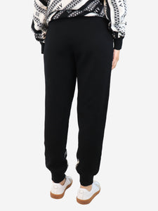 Givenchy Black jacquard chain printed knit trousers - size S