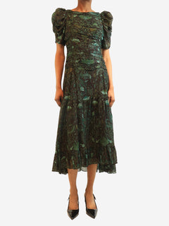 Rainforest Marte chiffon midi dress - size UK 6 Dresses Ulla Johnson 