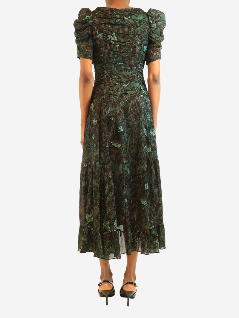 Rainforest Marte chiffon midi dress - size UK 6 Dresses Ulla Johnson 